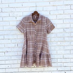 Plaid Free People Dress